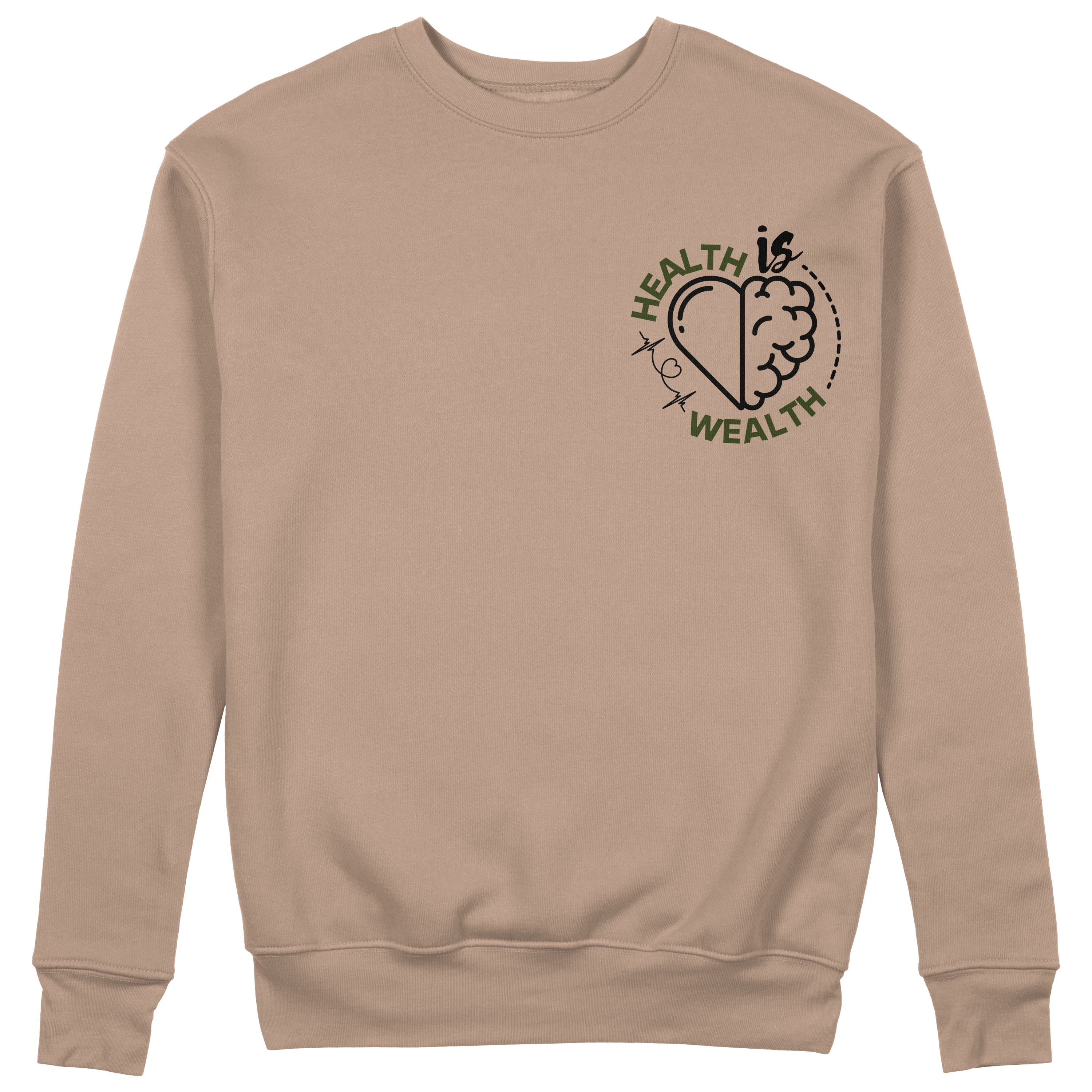 Health is Wealth Premium Crewneck Sweater