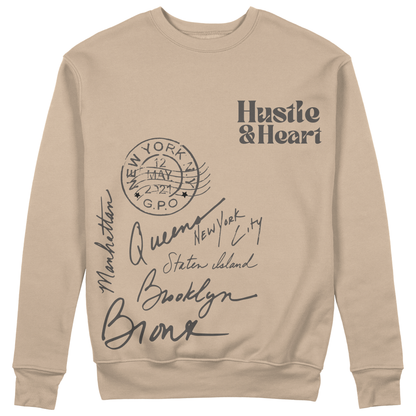 Hustle and Heart Premium Crewneck Sweater