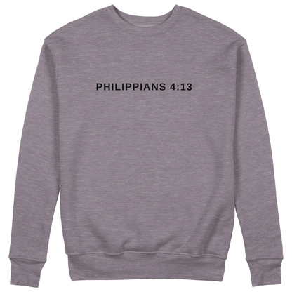 Philippians 4:13 Premium Crewneck Sweater