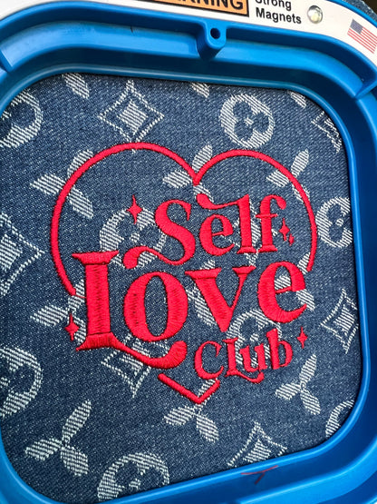 Self Love Club Embroidery File Pattern| Instant Download