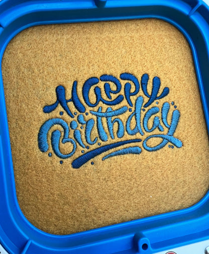 Happy Birthday Embroidery File Pattern | Instant Download