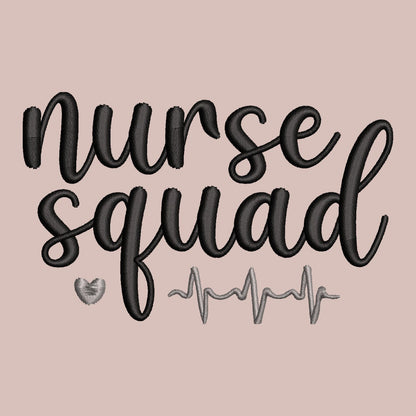 Nurse Squad Embroidery File Pattern | Instant Download