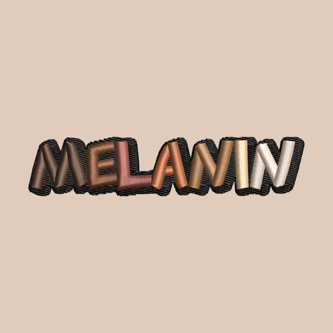 MELANIN Embroidery File Pattern | Instant Download