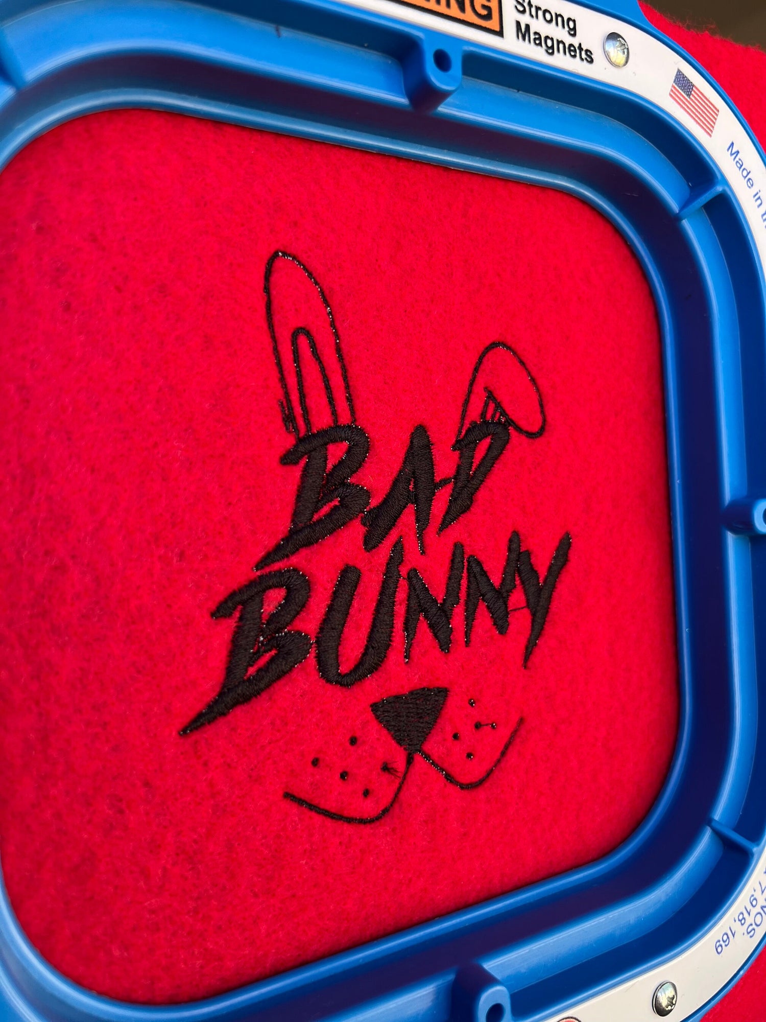 Bad Bunny Embroidery File Pattern | Instant Download