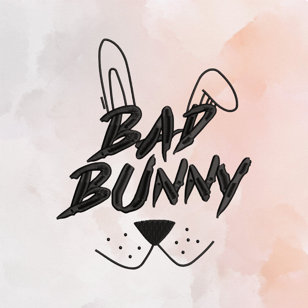 Bad Bunny Embroidery File Pattern | Instant Download