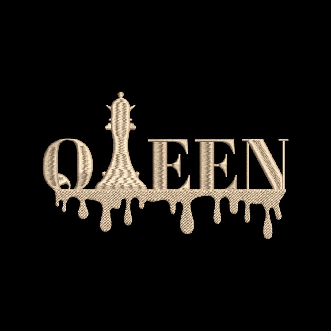 Queen Embroidery File Pattern | Instant Download