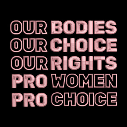 Pro-Choice Bundle Embroidery Files | Instant Download