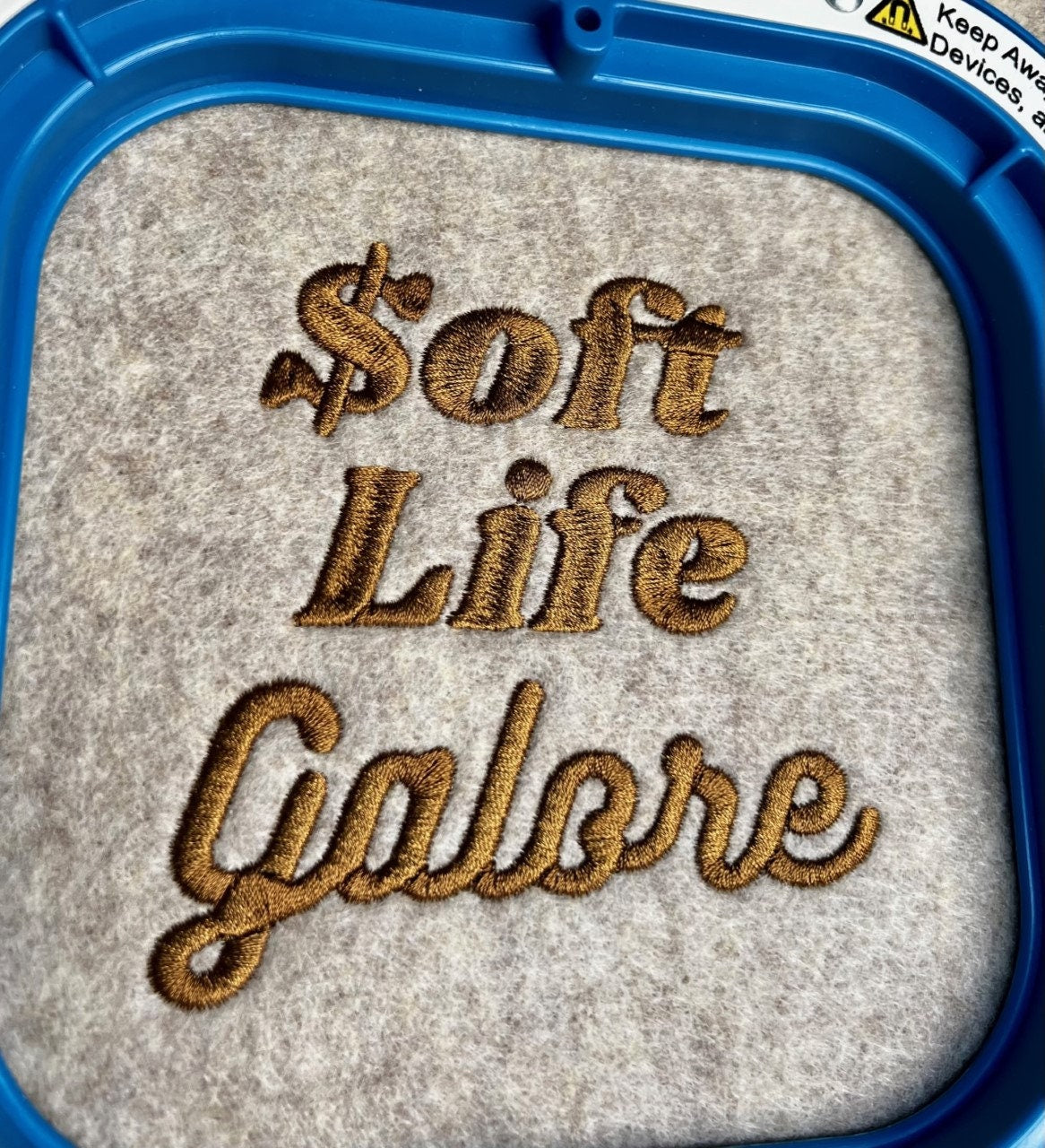 Soft Life Galore Embroidery File Pattern | Instant Download