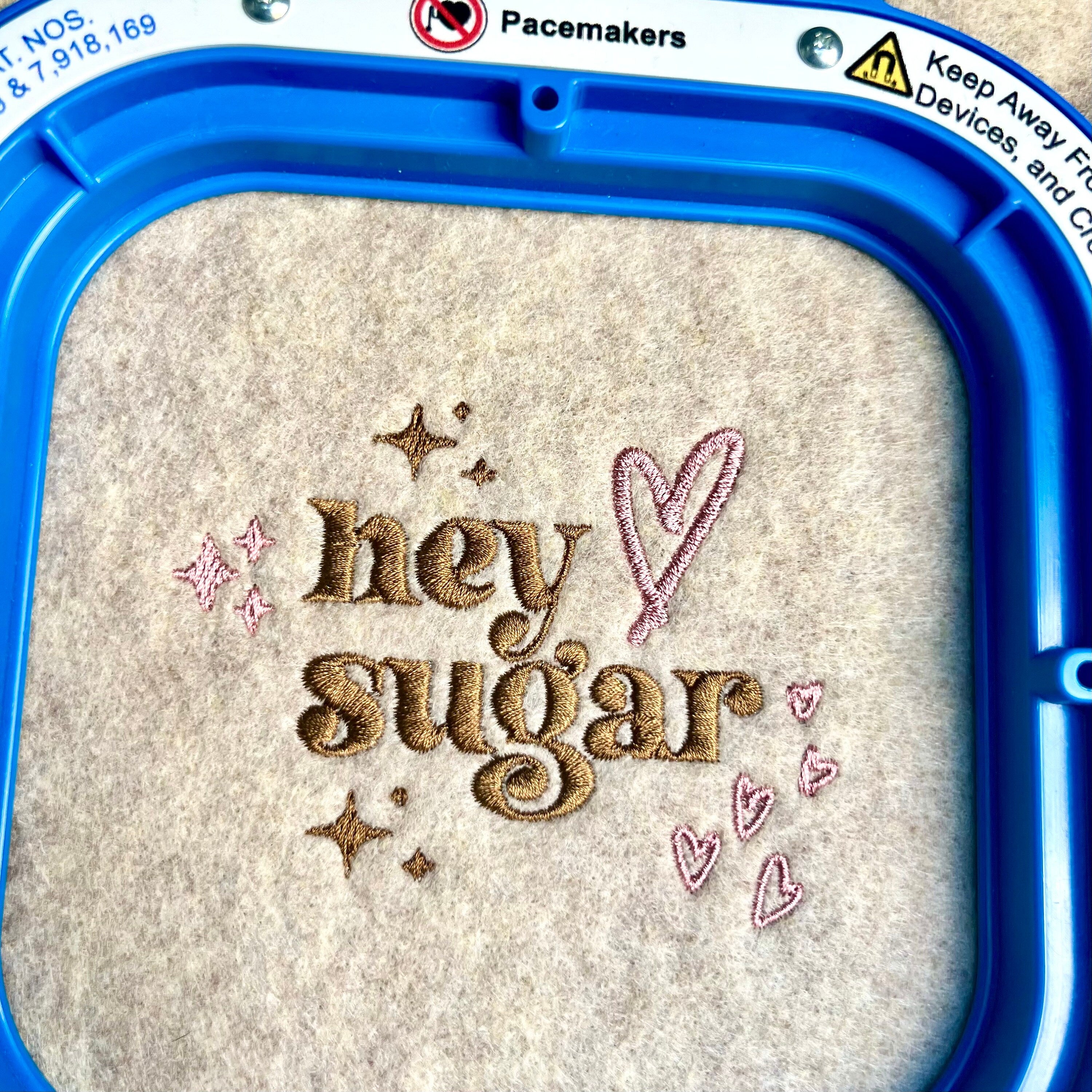 Hey Sugar Embroidery File Pattern | Instant Download