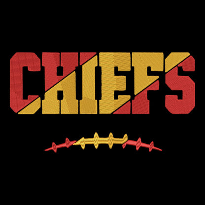 Chiefs Dual Tone Embroidery File Pattern | Instant Download