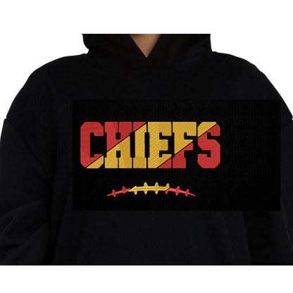 Chiefs Dual Tone Embroidery File Pattern | Instant Download