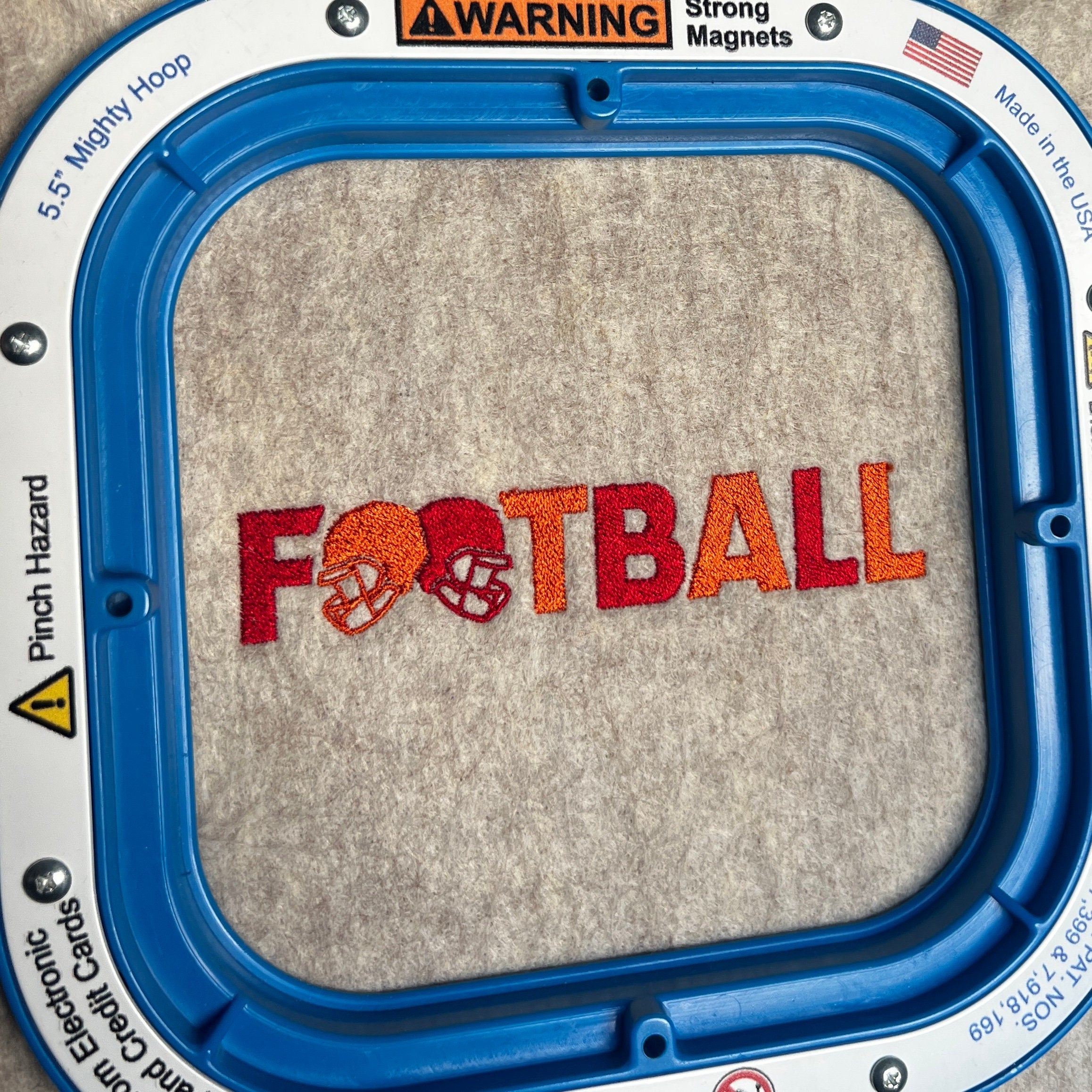 Football Embroidery File Pattern | Instant Download